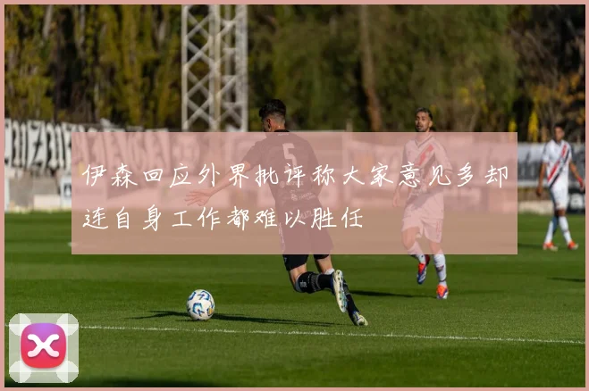 伊森回应外界批评称大家意见多却连自身工作都难以胜任